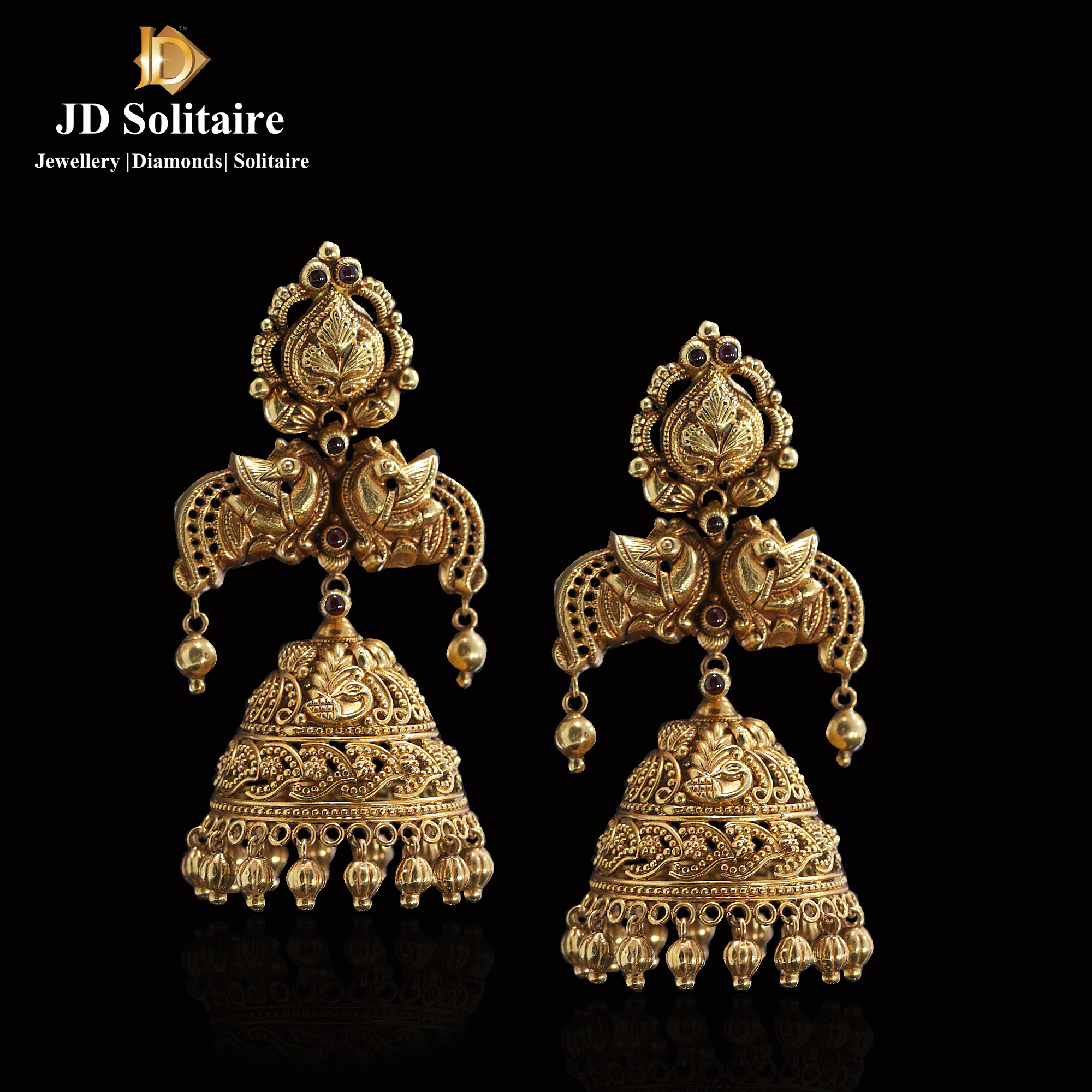 Buy Latest Gold Jhumka Design For Ladies Online – Gehna Shop