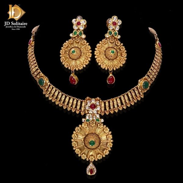 Gold Jewellery Necklace Set Designs