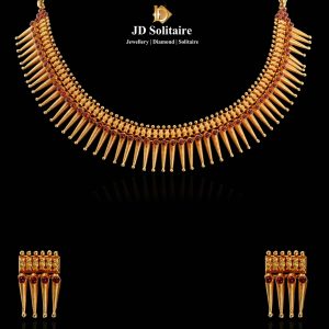Gold Necklace Set New Design In 22KT
