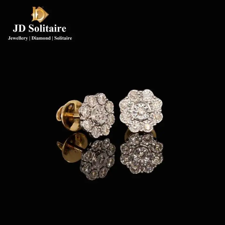 Diamond Earrings - Buy Latest Diamond Earrings Designs Online | Surat  Diamond