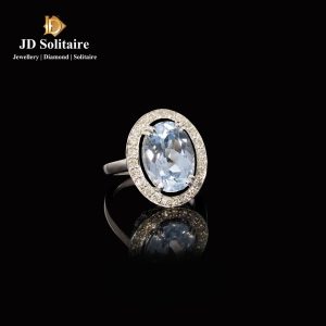 Color Stone Cocktail Diamond Ring