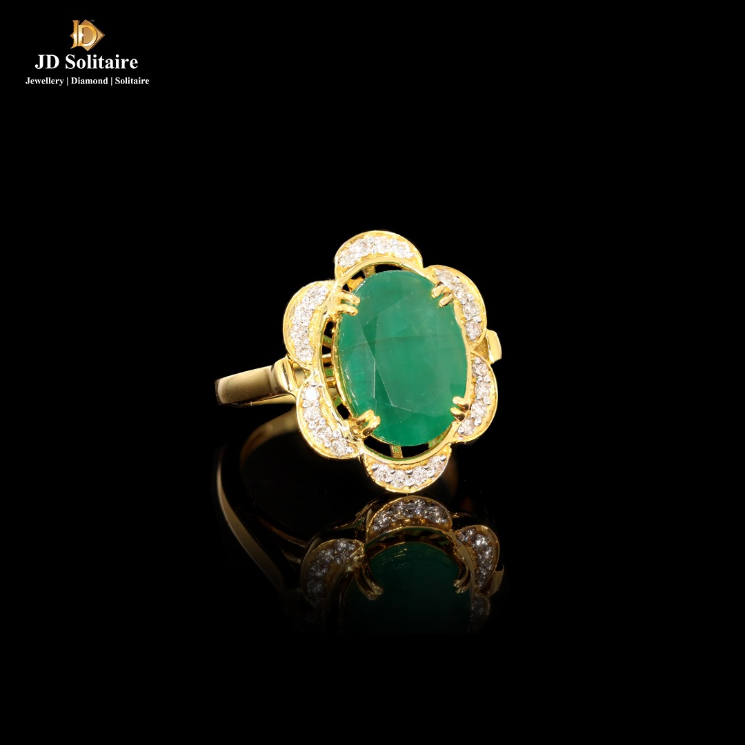 Buy Yellow Gold & Green Rings for Women by Melorra Online | Ajio.com