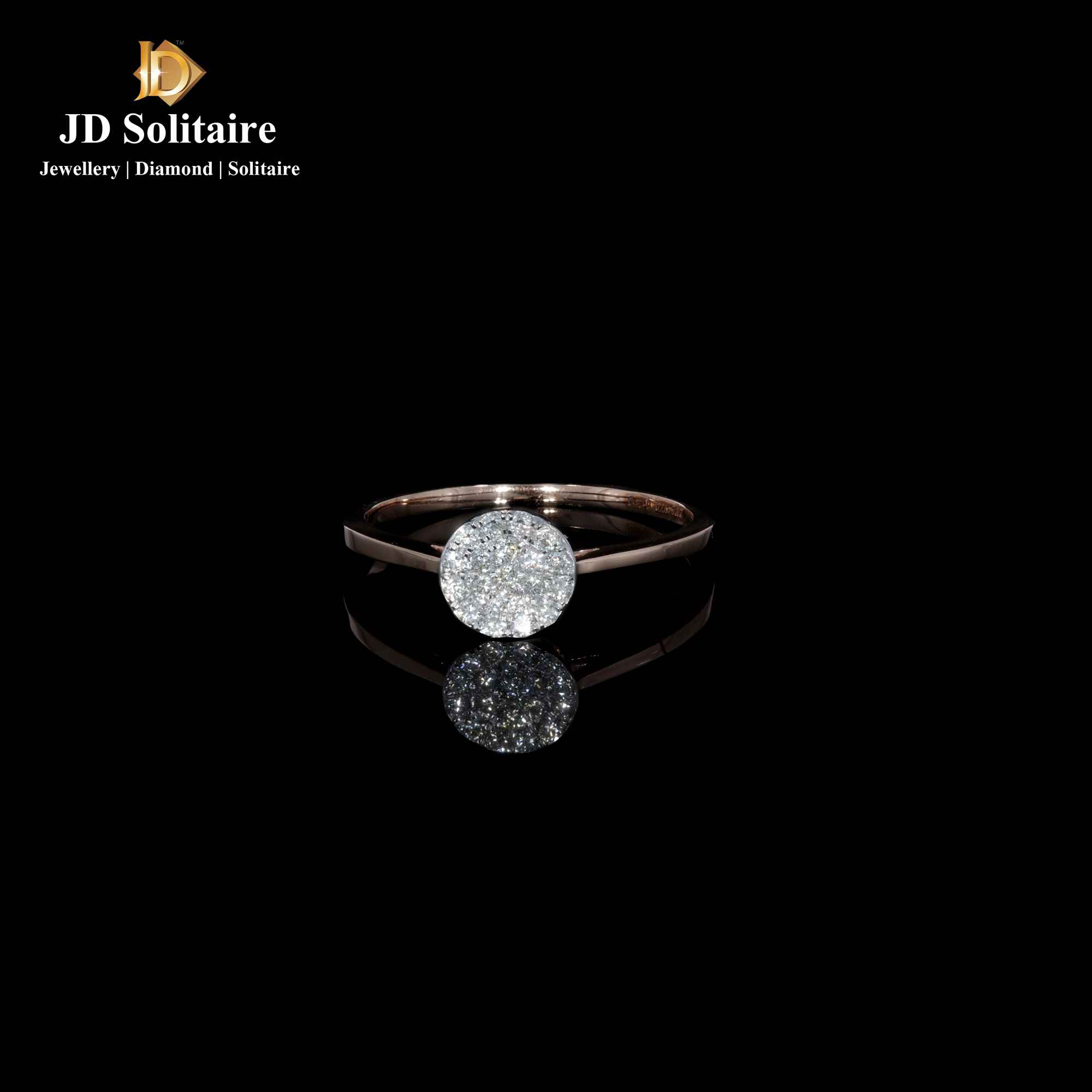 Buy quality 18kt / 750 Rose gold Floral Design Diamond Ladies Ring 9LR299  in Pune