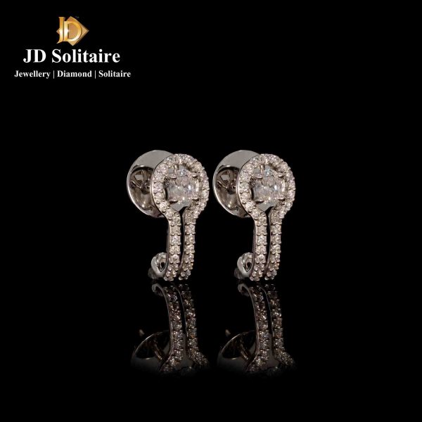 solitaire diamond earrings