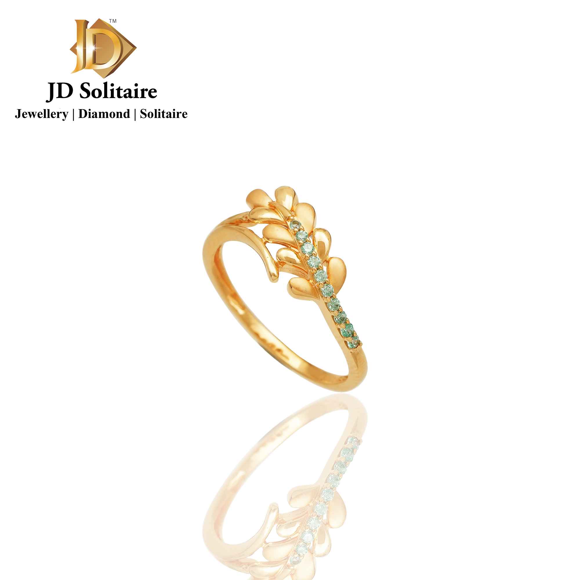Buy Ivy Ring Beautiful Leaf Design in Silver or 9ct Gold, Laser Engraved,  the Perfect Wedding Anniversary or Promise Ring Gift for Him and Her Online  in India - Etsy