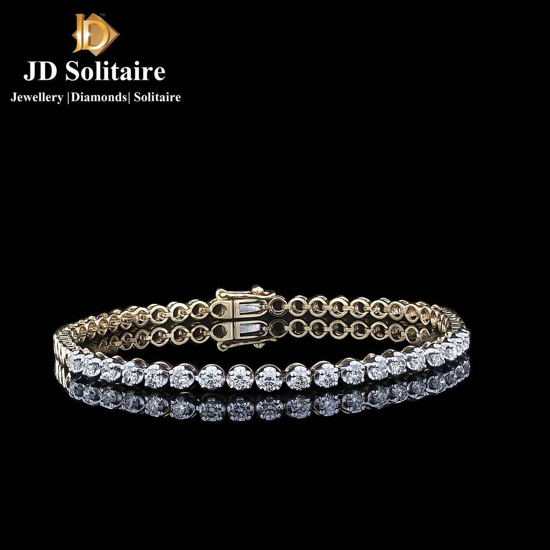 Diamond Flex Tennis Bracelet in 18kt Yellow Gold (6ct tw) – Day's Jewelers