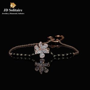 Solitaire Diamond Hand Mangalsutra Bracelet