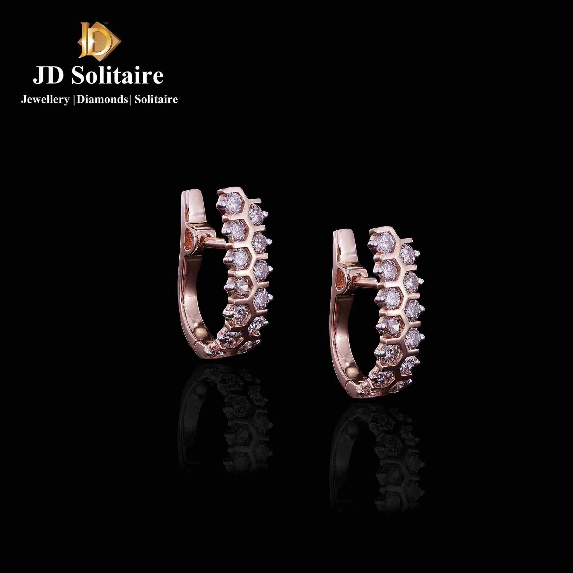 Golden Rings Earring Rhinestones | Ring Type Earrings Gold Price - Fashion  Hoop Ear - Aliexpress