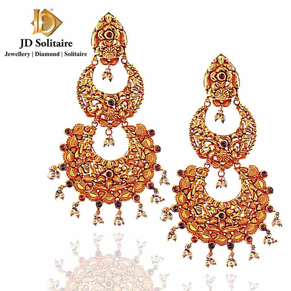 Light weight simple chand bali from Harsh Jewellers | Diamond jewelry  earrings, Emerald earrings wedding, Gold earrings designs