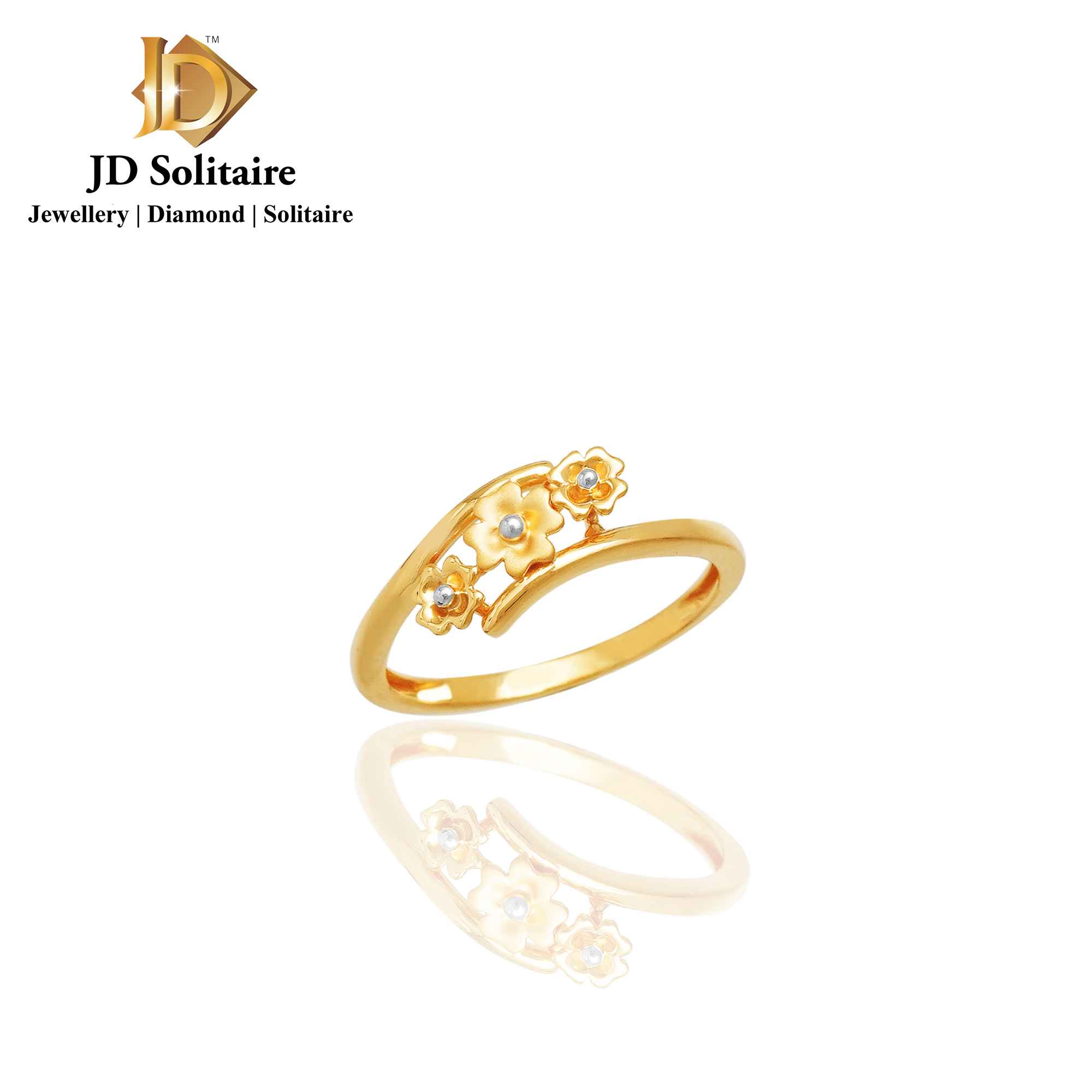Malabar Gold and Diamonds 22 Carat 916 Purity Yellow Gold Ring RG1187456Y17  For Women UAE | Dubai, Abu Dhabi