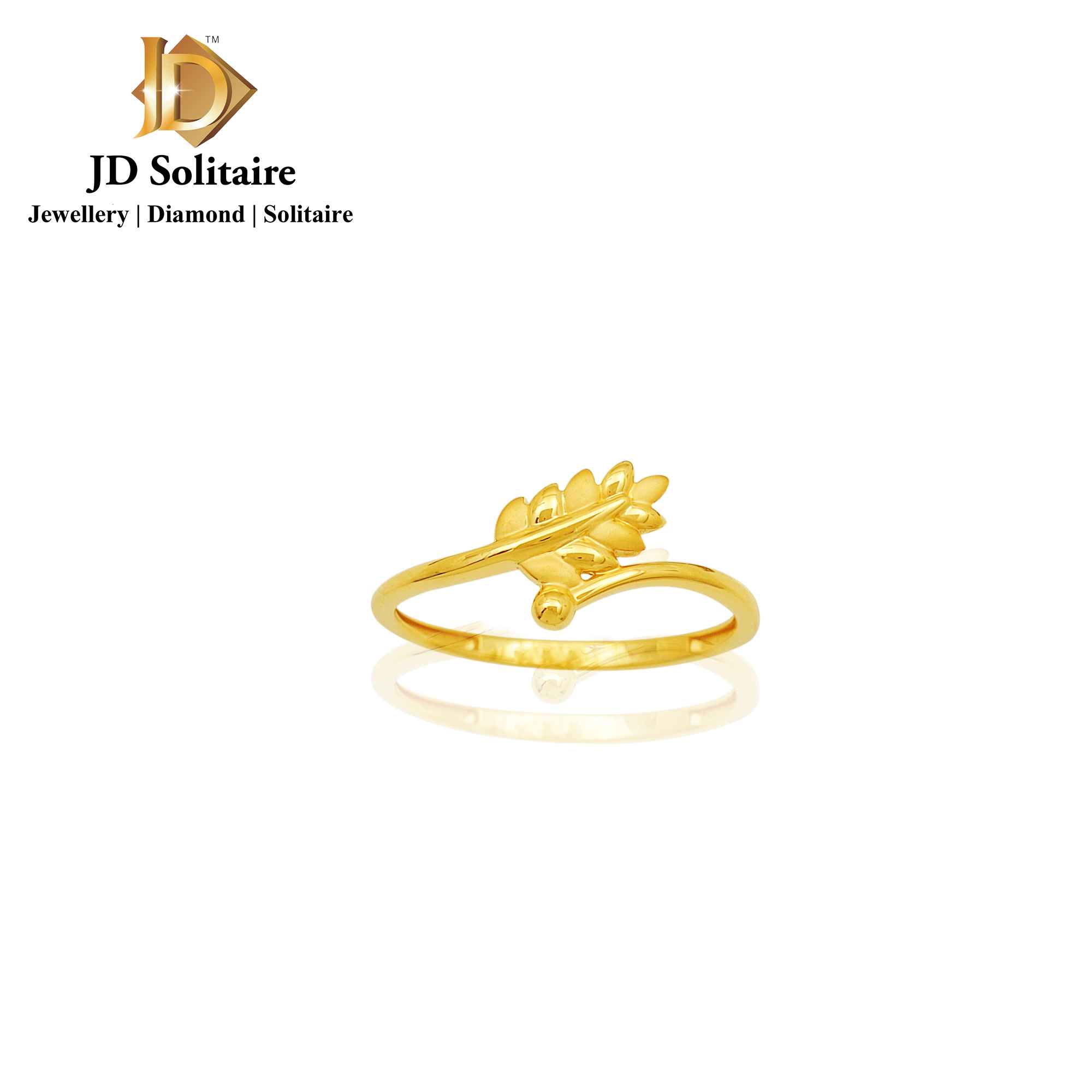 Yellow Gold Fancy Regular Wear Ring For Girl – DELIMINI