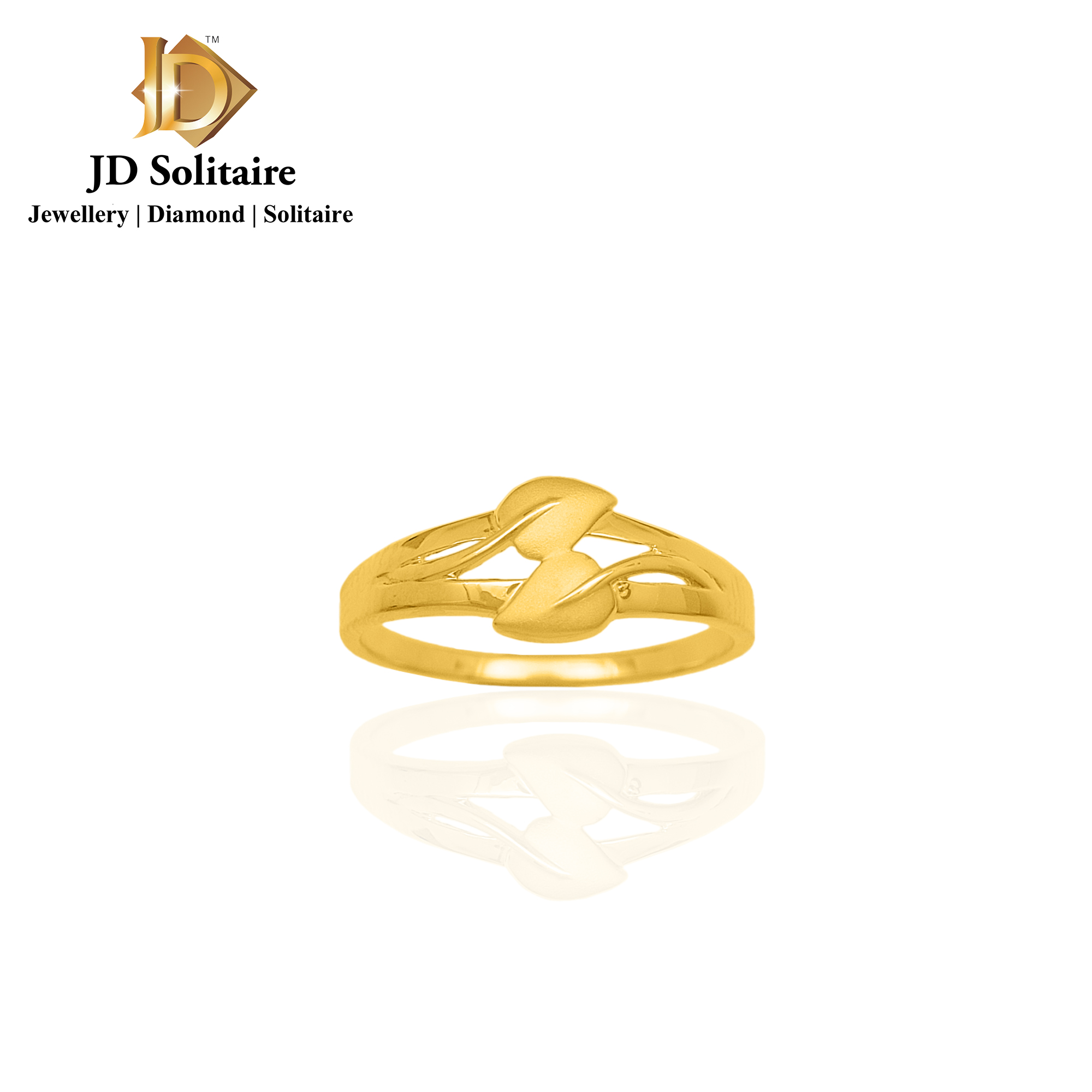CIFICA The Brass gold Palleted ring design for female is made to exude  every woman's femininity
