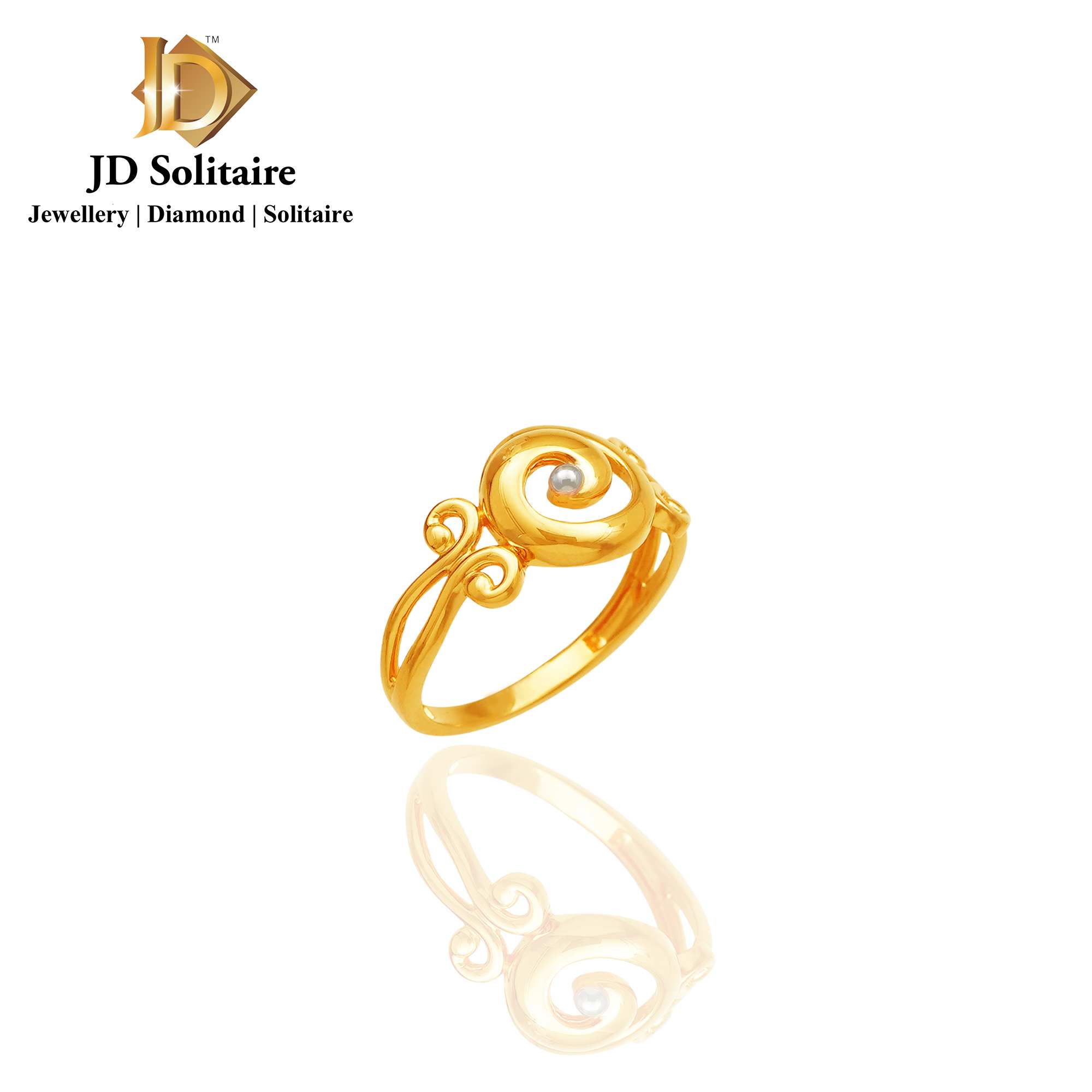 1pcs Pure 24K Yellow Gold Ring Women 3D Polish Surface Thin Circle Ring US  6.5 | eBay
