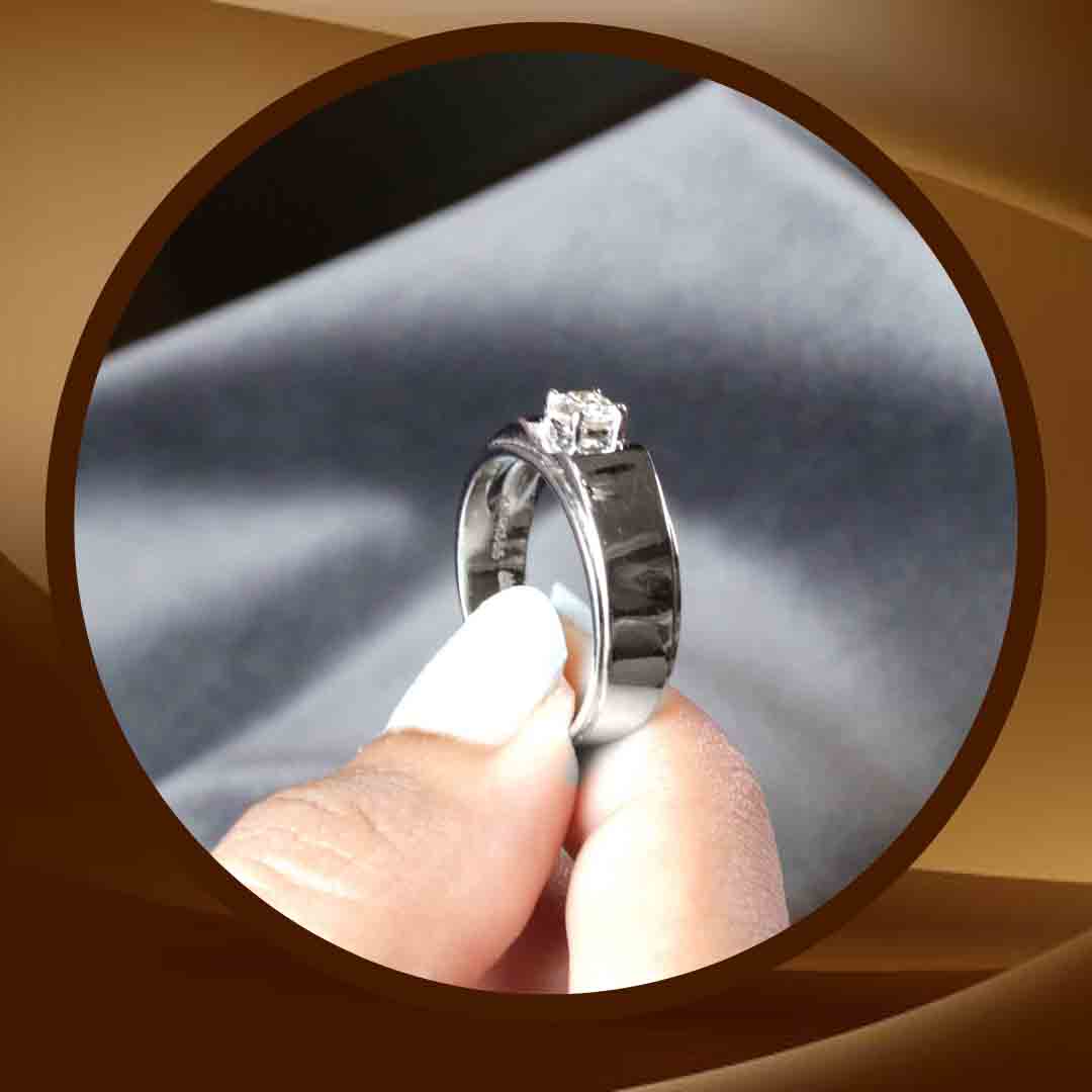 Old European Diamond Engagement Ring 9K Yellow Gold .66Ct G/I1 GIA