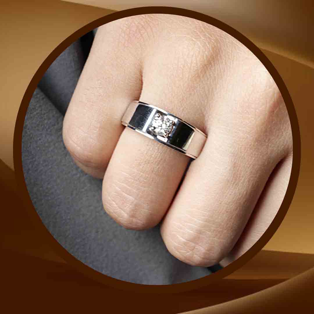 Stylish Diamond Ring with Solid Blocks for Men | Khimji Jewellers-vachngandaiphat.com.vn