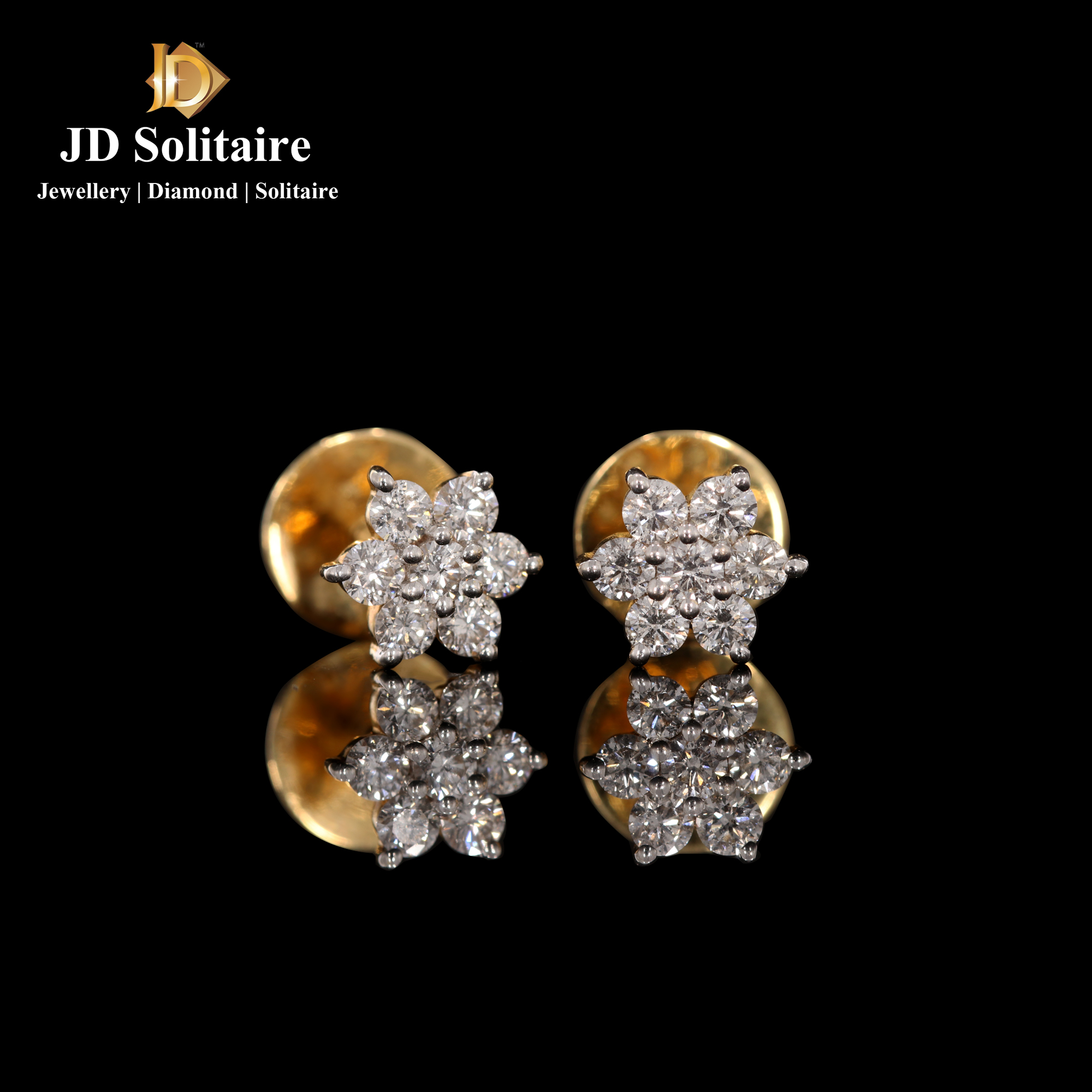 TULSI DIAMOND EARRING  Diamonds  Best Quality  Price   maganlaldiamondscom  Maganlal Diamonds