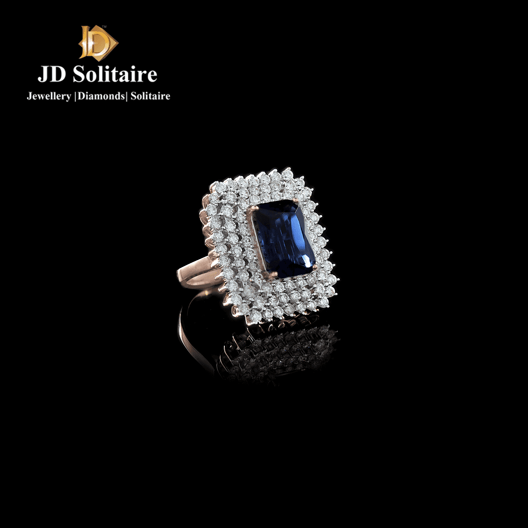 Large Oval Blue Sparkly Sandstone Sterling Silver Statement Ring | Blue  Sandstone Ring | Silver Ring | Choose Your Stone | Boho | Rocker - Gilded  Bug Jewelry