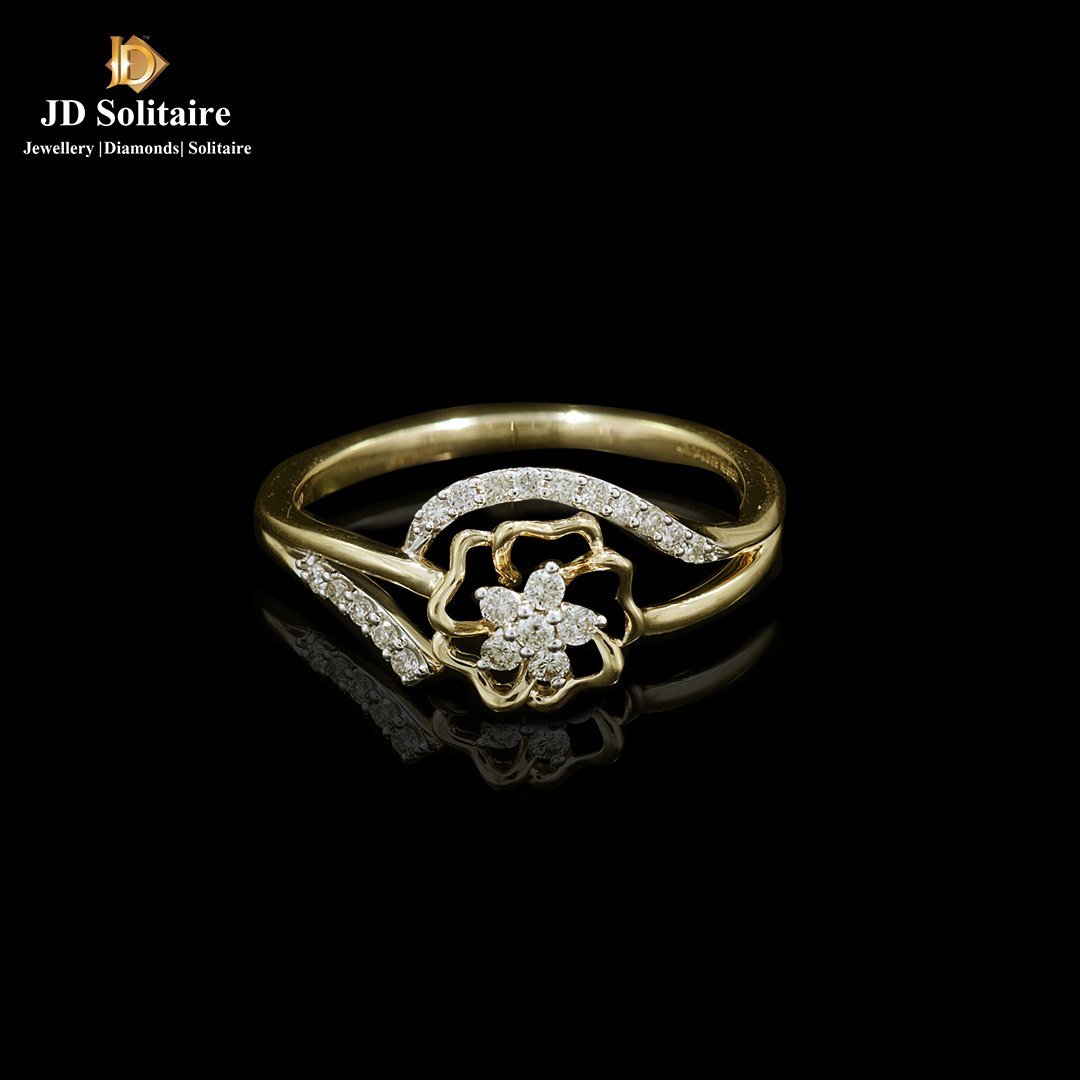 Unique Engagement Ring Set 14k Rose Gold Engagement Rings Celtic Floral -  Etsy